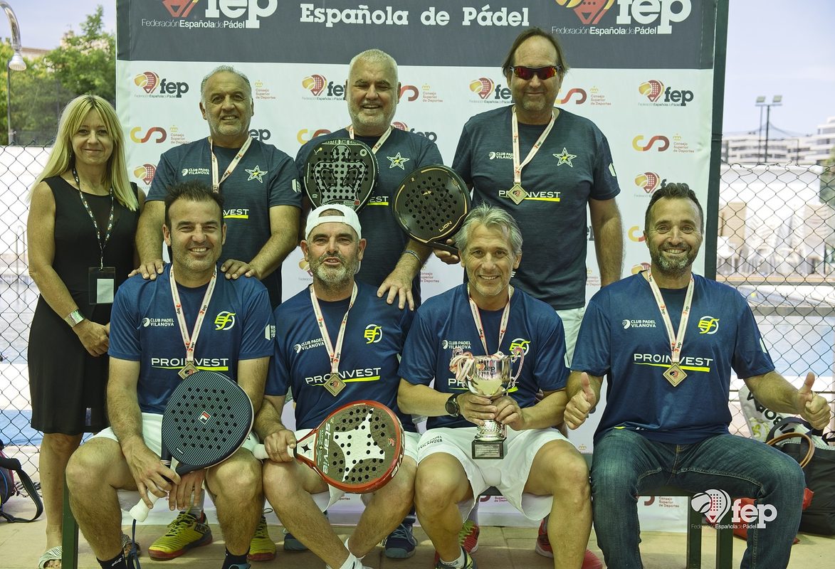 Pádel Vilanova y Club de Campo Villa de Madrid repiten título en el Campeonato de España por Equipos Senior de 1ª