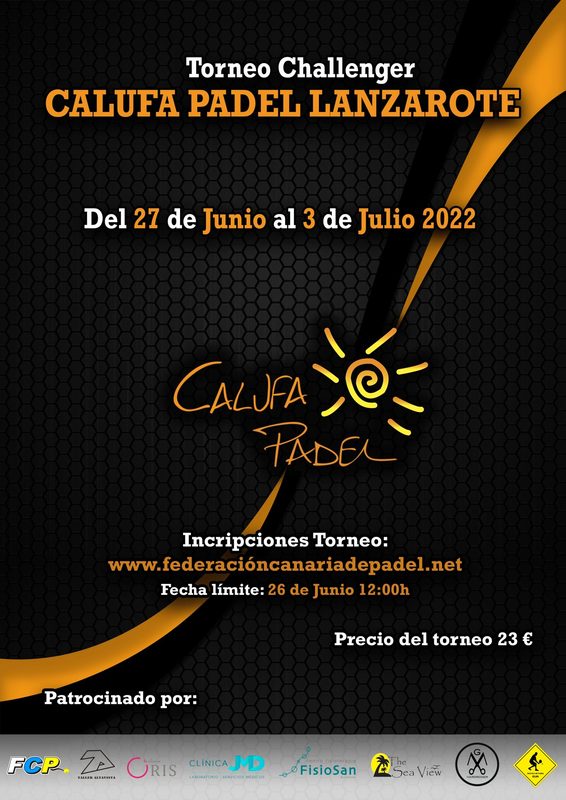 CHALLENGER CALUFA PADEL LANZAROTE