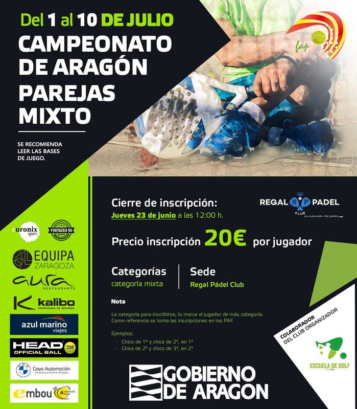 CAMPEONATO DE ARAGÓN POR PAREJAS MIXTAS.