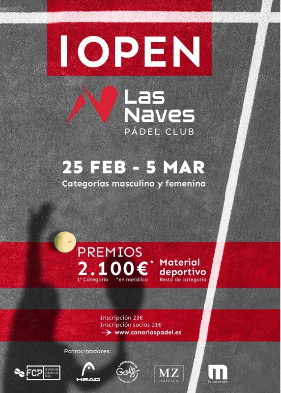 Ya es una realidad, les presentamos nuestro cartel del I Open Las Laves Pádel Club