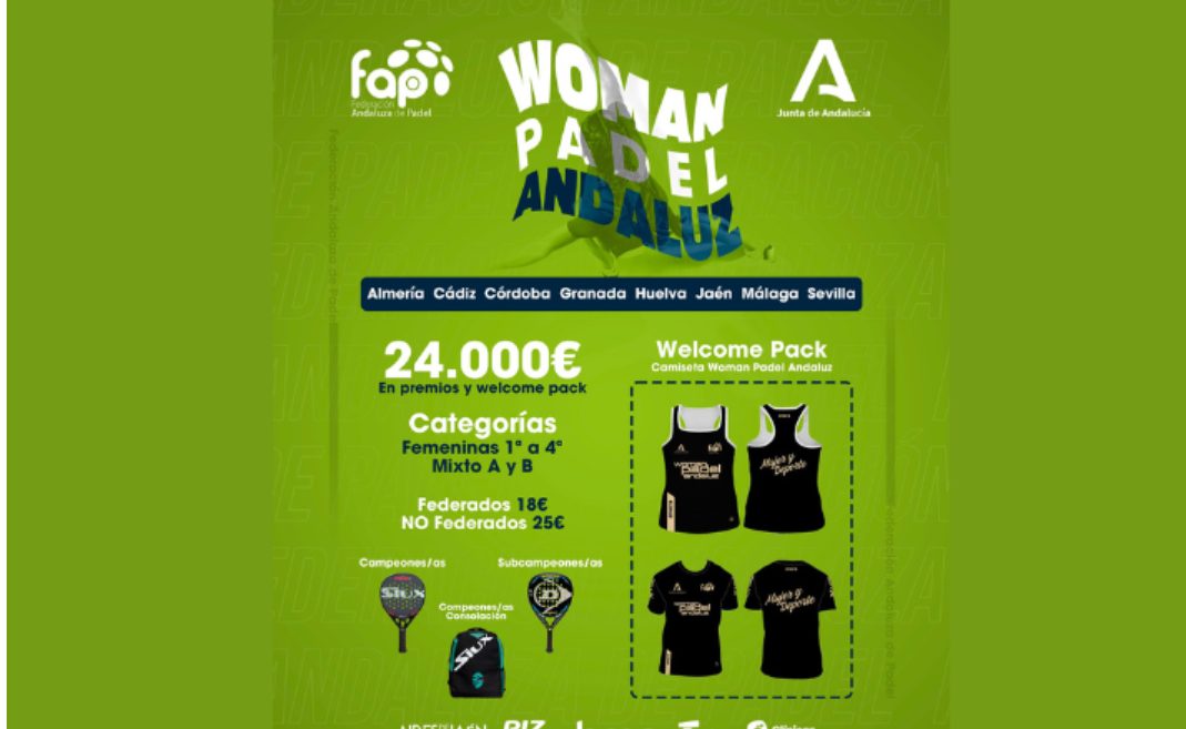EL WOMAN PÁDEL TOMA ANDALUCÍA REPARTIENDO 24.000 EUROS EN PREMIOS Y WELCOME PACK