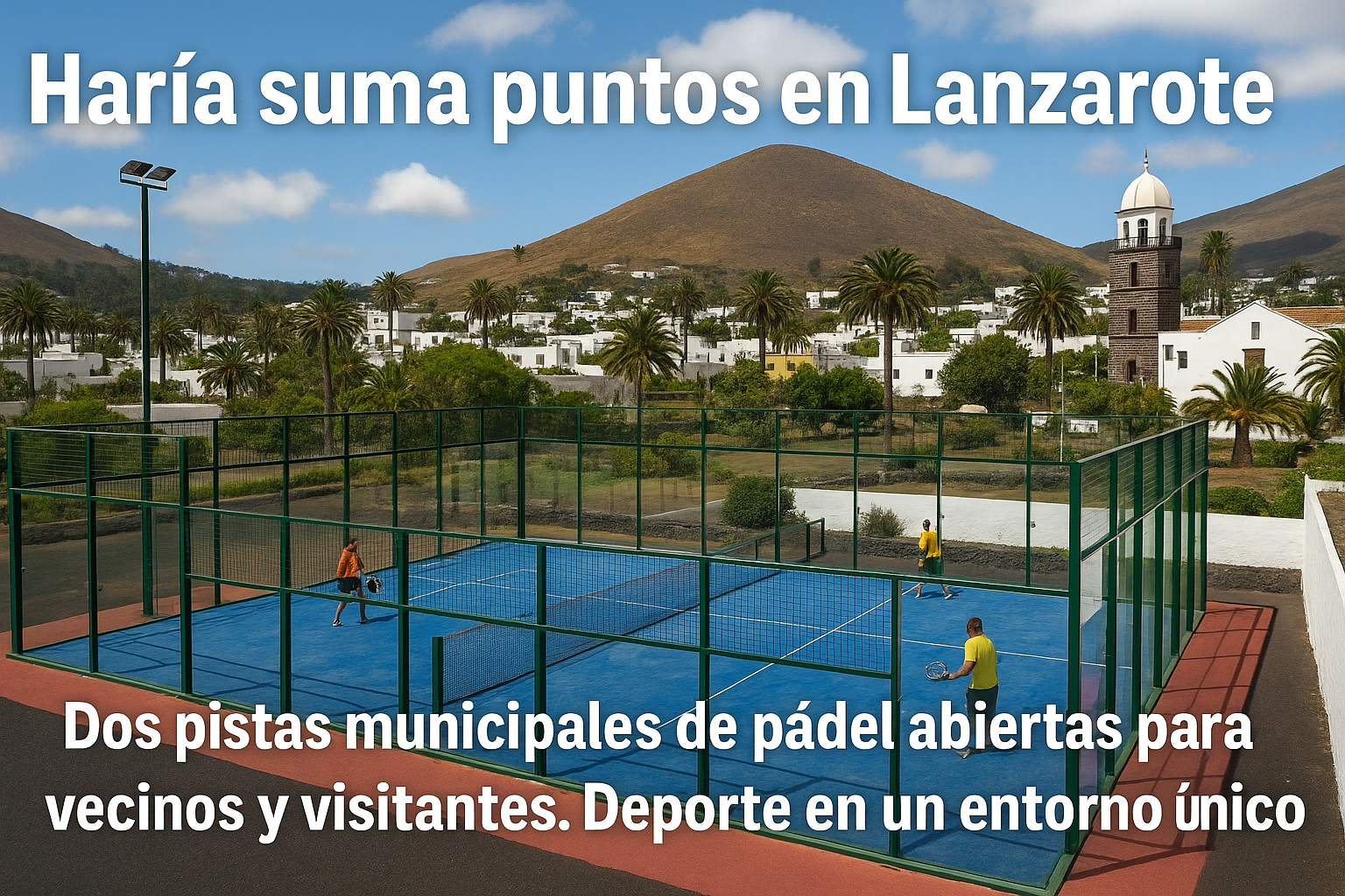 Haría quiere convertirse en un punto de referencia del pádel en Lanzarote